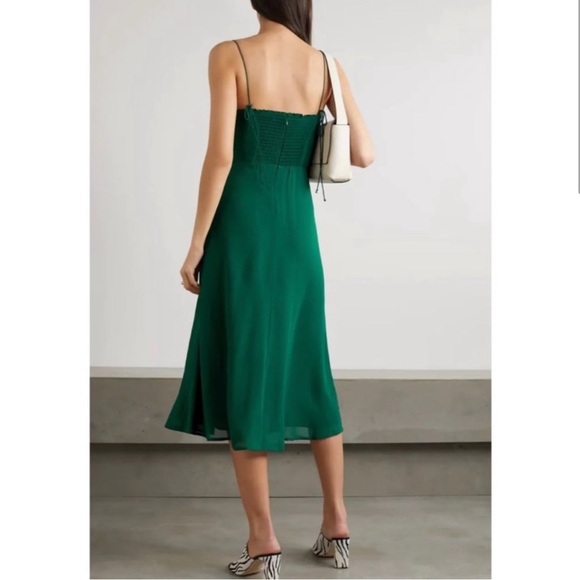 Reformation Juliette midi Dress Emerald - Picture 5 of 16